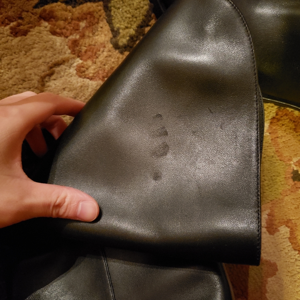 💫HOST PICK💫 Stuart Weitzman Amber Boot Black Nappa Leather 6.5 - Picture 7 of 10